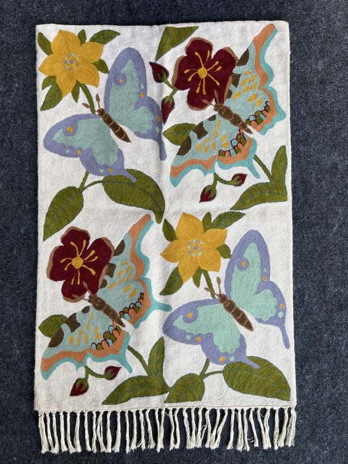 Crewel Embroidered Wall H...