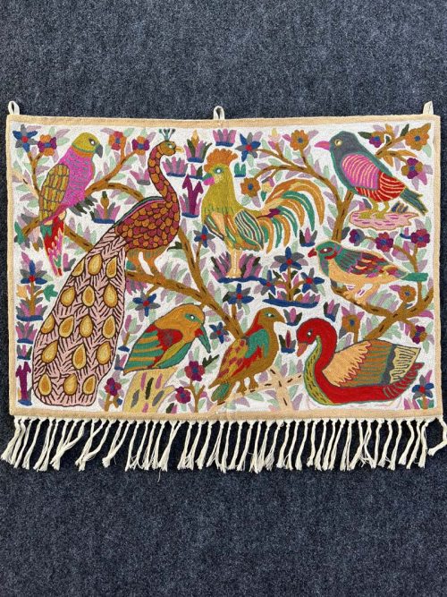Crewel Embroidered Wall H...
