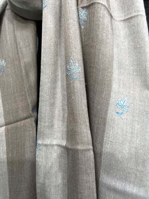 Sozni Embroidered  Handwoven Pashmina Stole