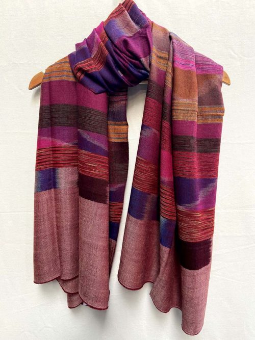 Handwoven Ikat Pashmina S...