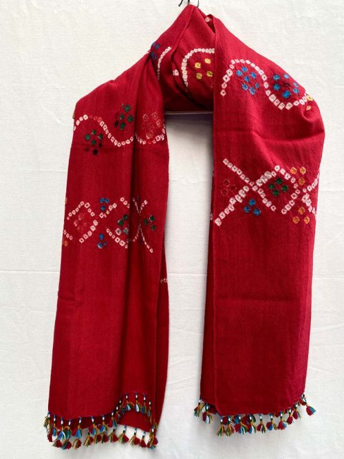 Bandhani Woolen Shawl
