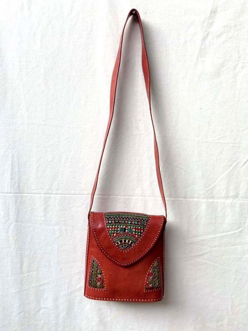 Embroidered Leather Sling...