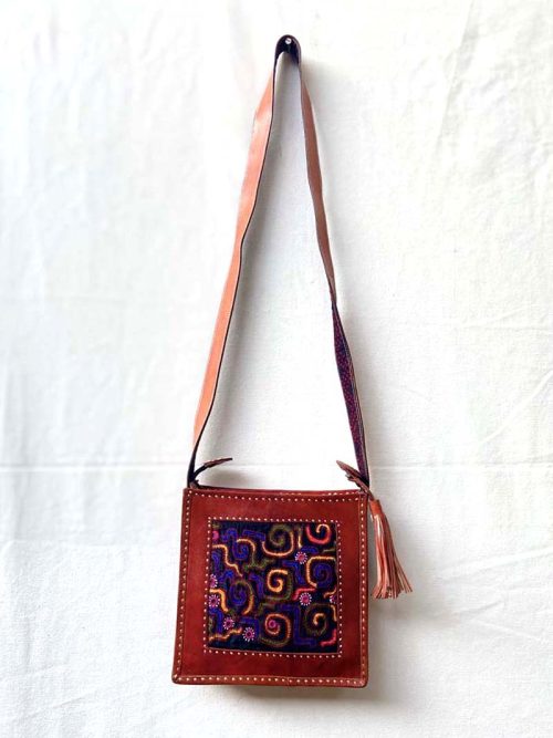 Embroidered Leather Bag