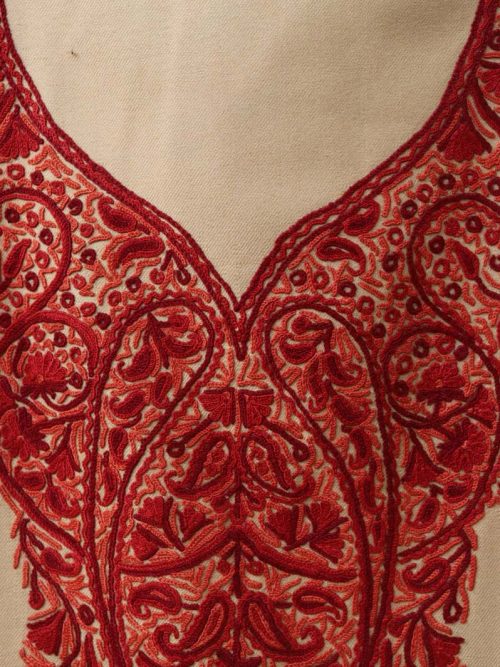 Aari Embroidered CotsWool...