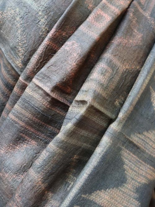 Shibori Tussar Silk Saree