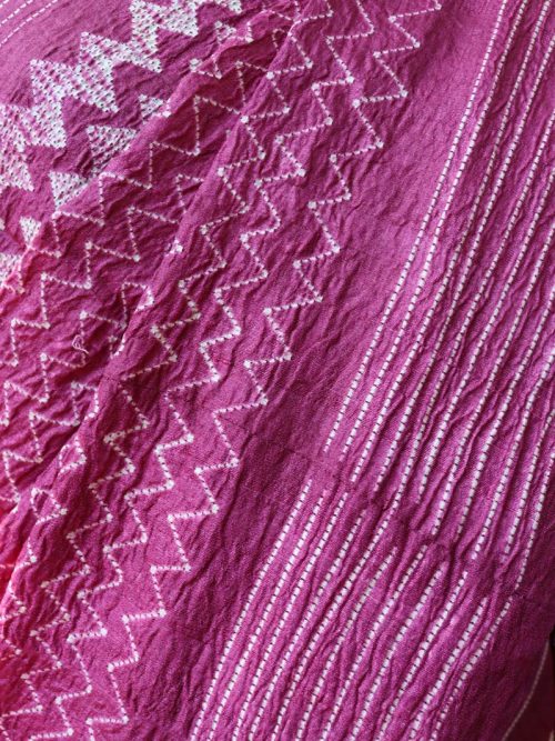 Shibori Tussar Silk Saree