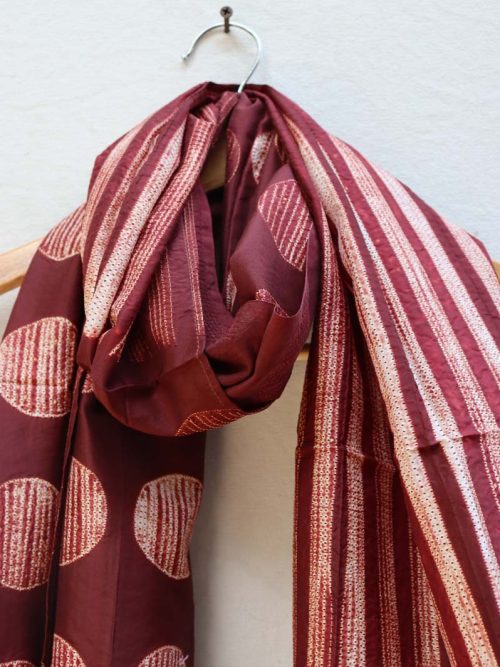 Shibori Mulberry Silk Sto...