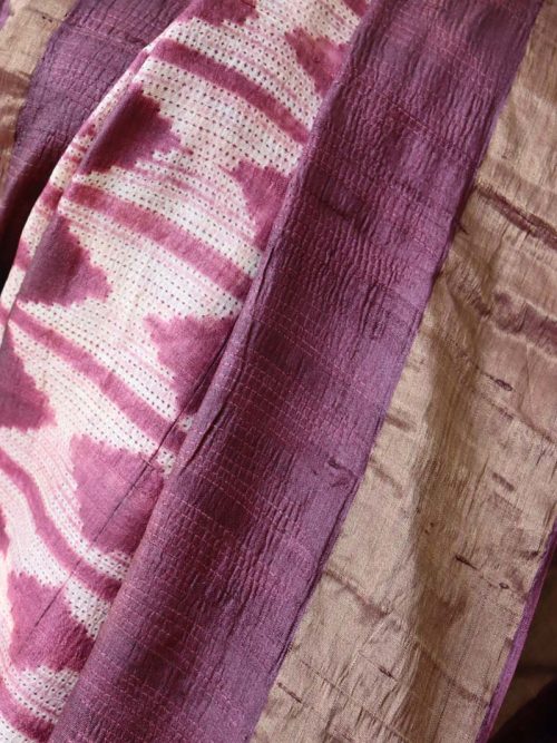 Shibori Tussar Silk Saree...