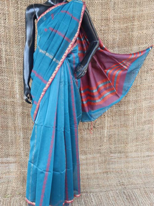 Handloom Cotton Silk Sare...