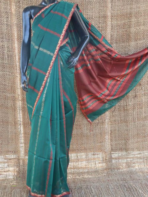 Handloom Cotton Silk Sare...