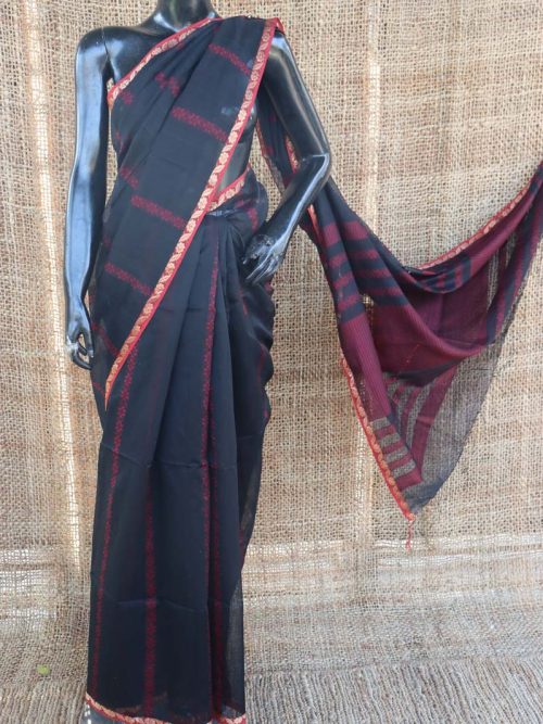 Handloom Cotton Silk Sare...