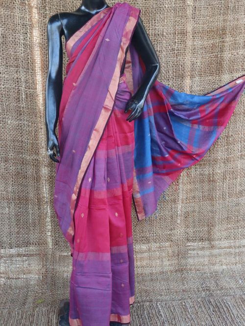 Jamdani Cotton Silk Saree...