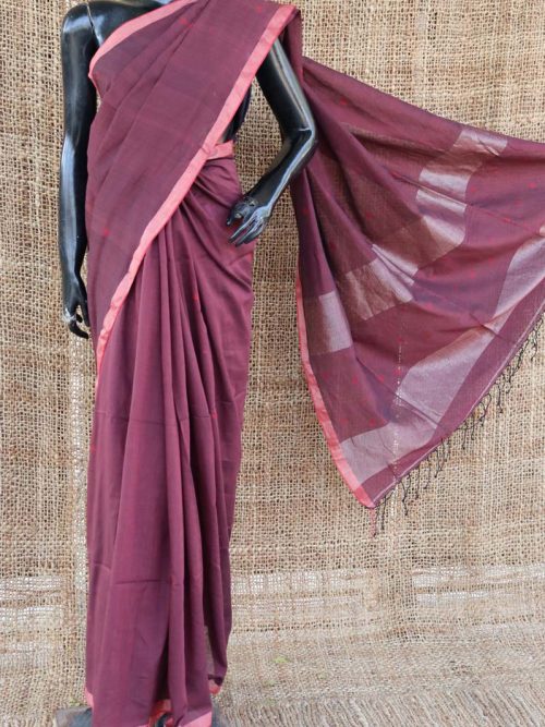 Jamdani Cotton Saree With...