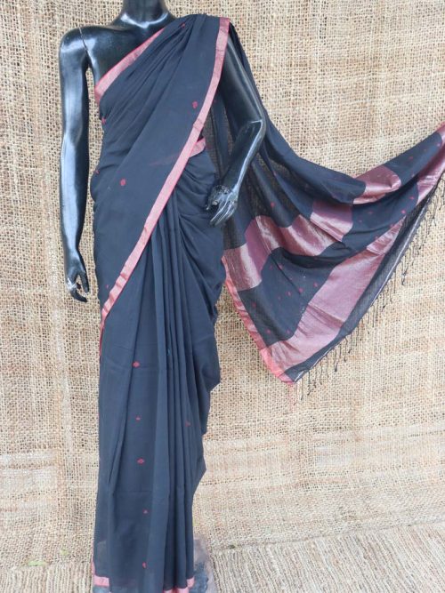 Jamdani Cotton Saree With...