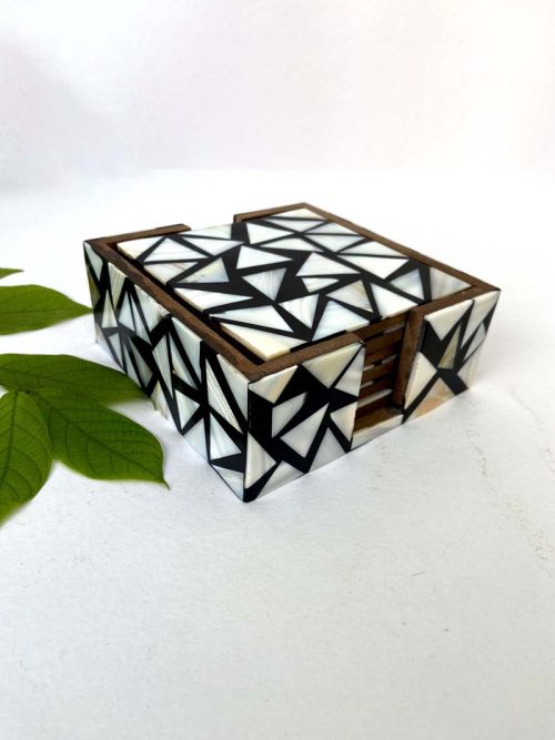 Mother Pearl Inlay Coaste...