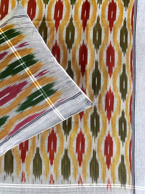 Ikkat Bed Cover