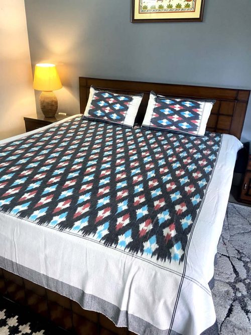 Ikkat Bed Cover
