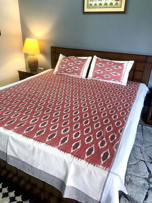 Ikkat Bed Cover