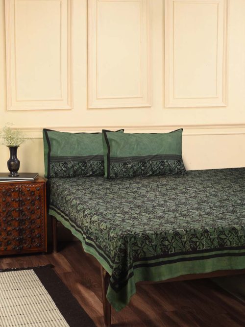 Hand Block Printed  Bed Cover