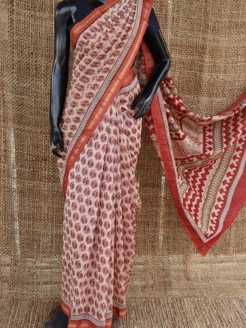 Bagh Block Printed Mahesh...