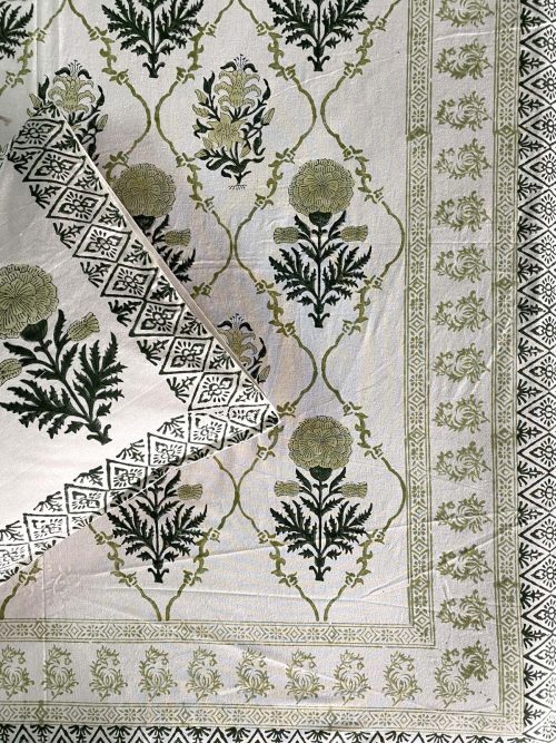 Block Printed Bed Cover