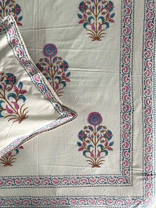 Block Printed Bed Cover