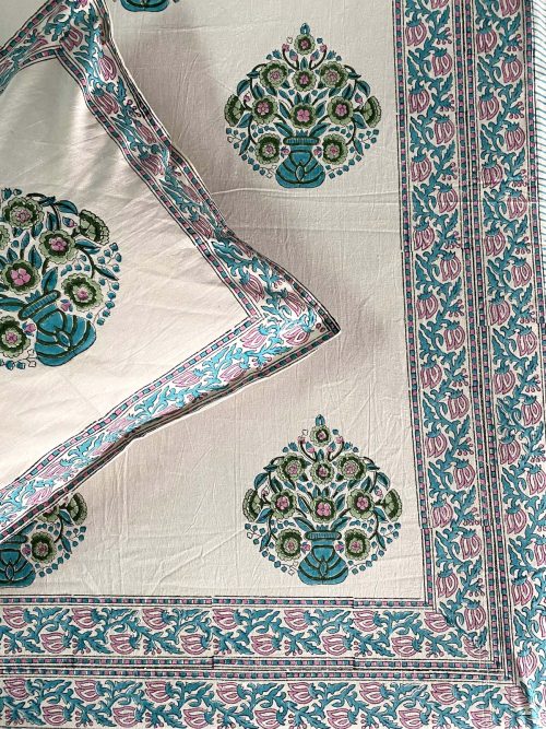 Block Printed Bed Cover