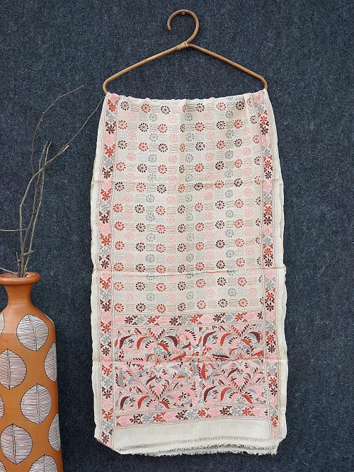 Kantha Embroidered Tussar...
