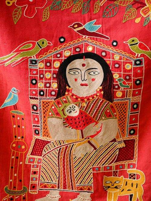 Woman with Baby Wall Hanging