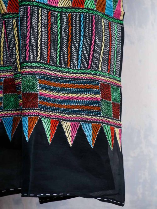 Embroidered Silk Sar...