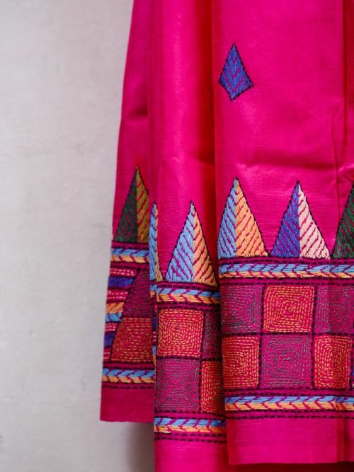 Embroidered Silk Sar...