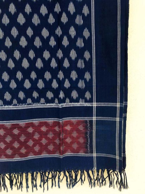 Naturally Dyed Ikat Dupatta