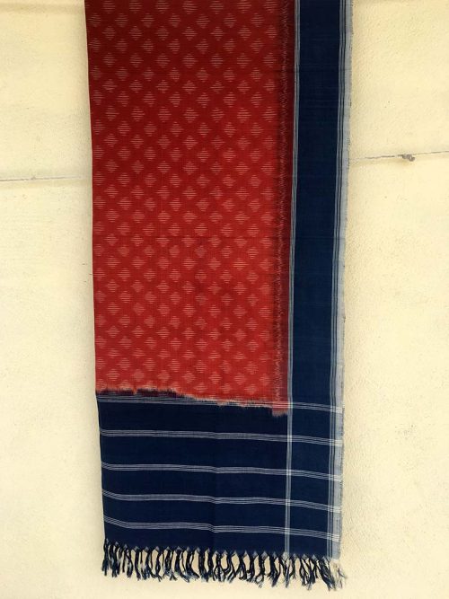 Naturally Dyed Ikat Dupatta