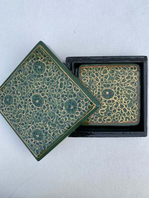 Papier-Mache Coasters Set of 6