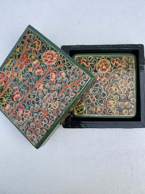 Papier-Mache Coasters Set of 6
