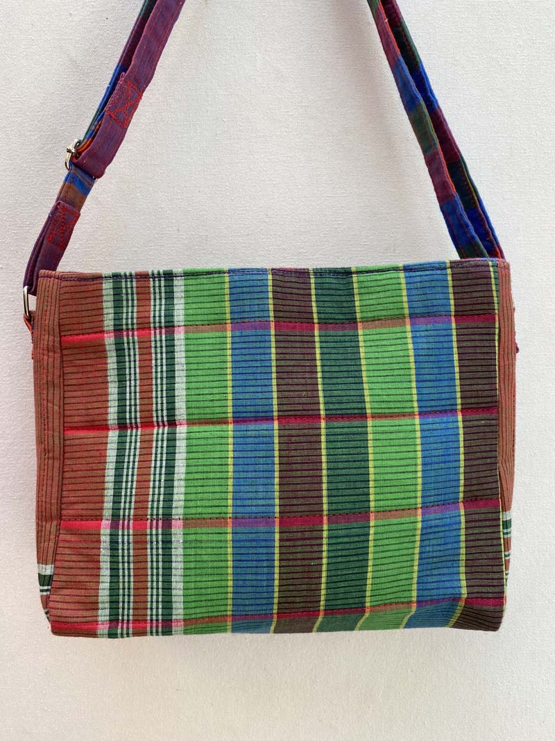 NEPRI Vegan Leather Handmade Bag For Women | Trendy Laptop Tote Bag | Slub  Handloom – Solid Red - Nepriworld
