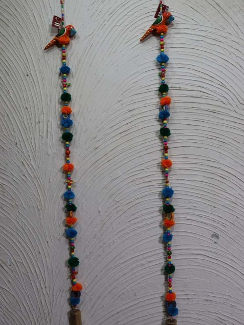 Mirror And Tassel Door Hanging Set Of 2