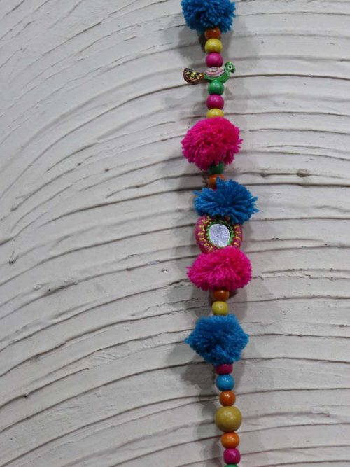 Mirror And Tassel Door Hanging Set Of 2