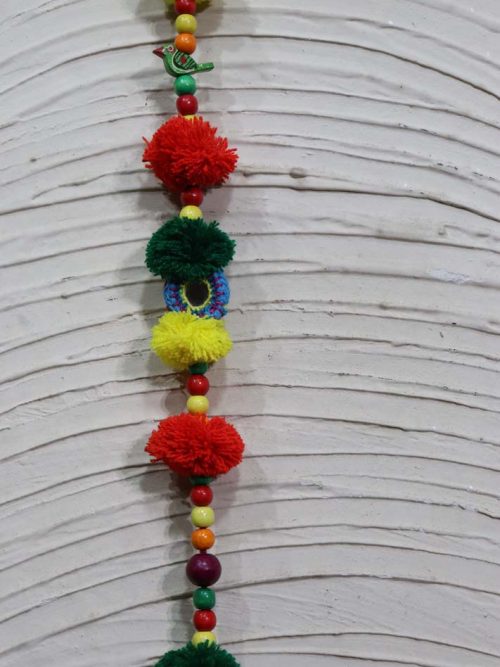 Mirror And Tassel Door Hanging Set Of 2