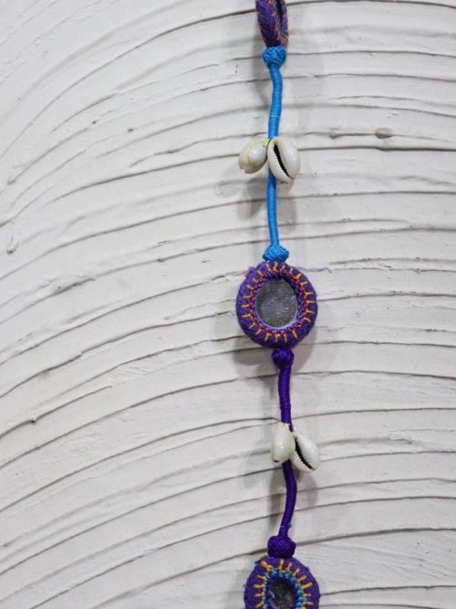 Mirror And Shell Door Hanging Set Of 2