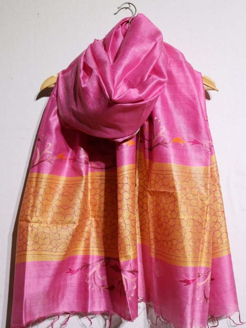 Kantha Embroidered Dupatta