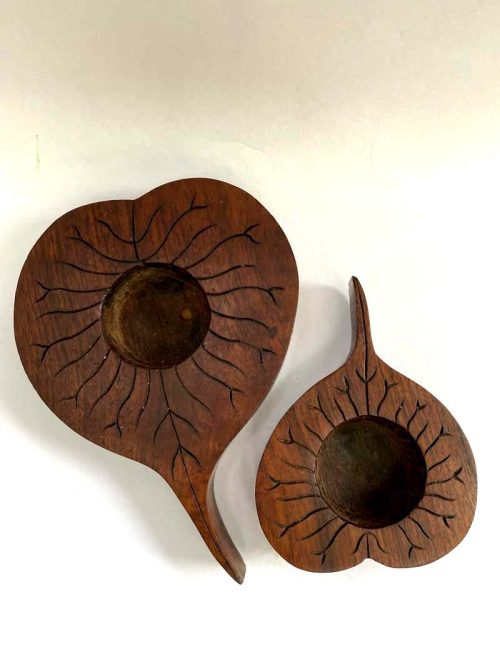 Leaf Tea Light Set Of 2