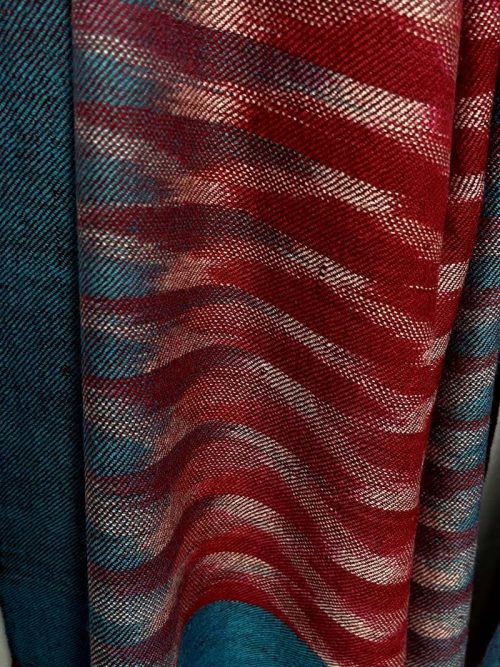 Handwoven Ikat Pashmina Shawl