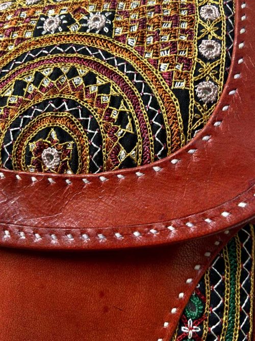 Embroidered Leather Sling...