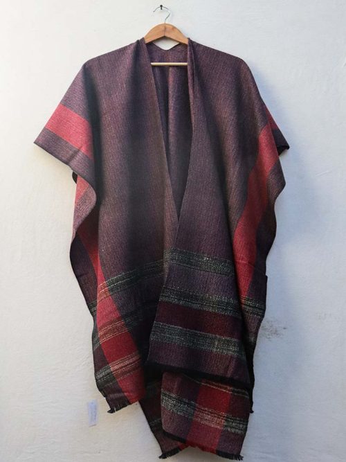 Handwoven Yak Wool Poncho