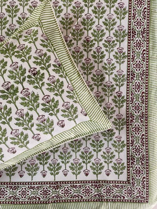Block Printed Bed Cover