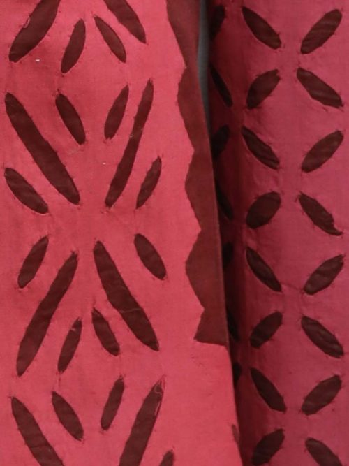 Applique Cotton Suit Set With Dupatta