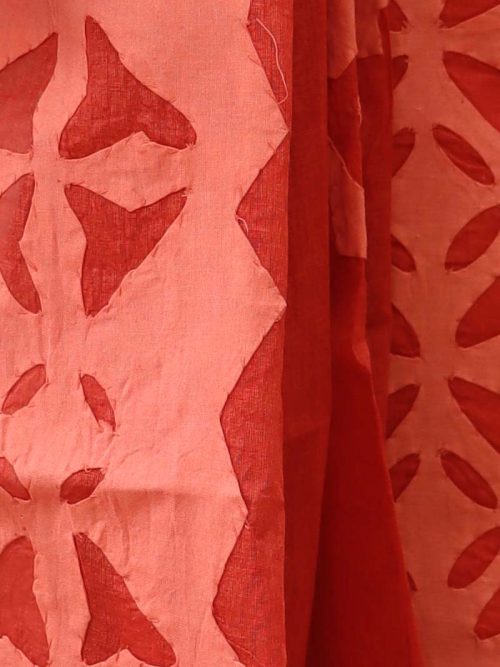 Applique Cotton Suit Set With Dupatta