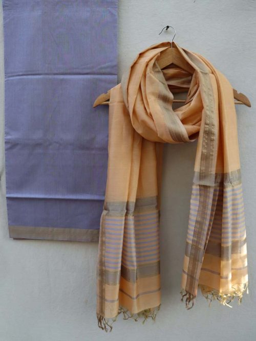 Maheshwari Silk by Cotton Suit Set
