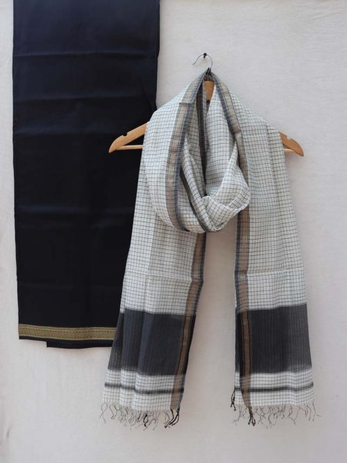 Maheshwari Silk by Cotton Suit Set